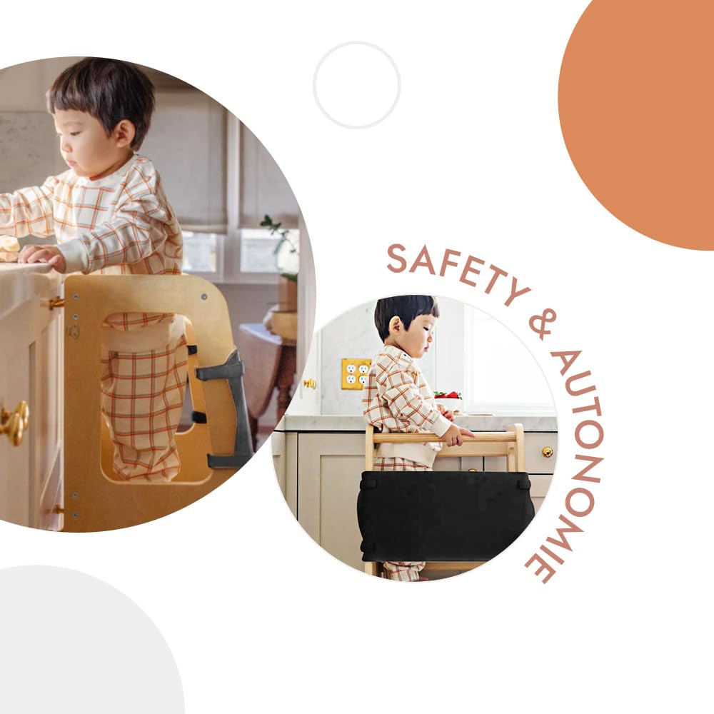 Toddlers Tower Safety Net - Safety Guard for Toddlers Tower - Kitchen Step Tool Toddlers/Kids - Pattern OLYMPE STORE