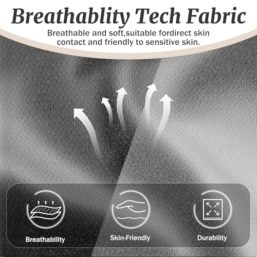 Massage Office Chair with Foot Rest,6-Point Vibration & Heat Reclining Computer Chair,Big and Tall Fabric Office Chair for Heavy People,Ergonomic Executive Desk Chair,Thick Cushion,High Back,BlackGrey Sofetura