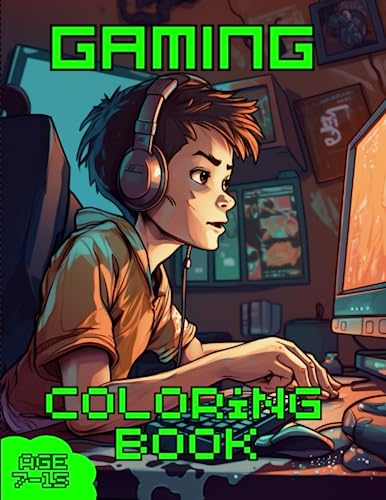 Gaming Coloring Book for kids: An awesome Kids Gaming Coloring book aged 7-15. WoodArtSupply