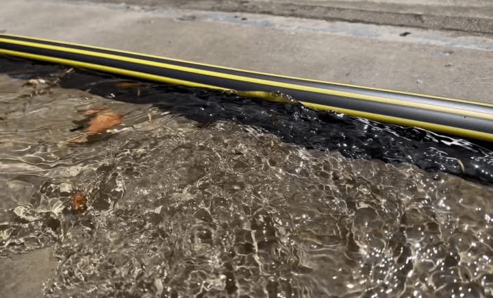 1 ¼” High Garage Door Threshold Seal Kit 10'3" Length | Flexible PVC | Complete Kit Includes 1 Adhesive | GaraDry GARADRY