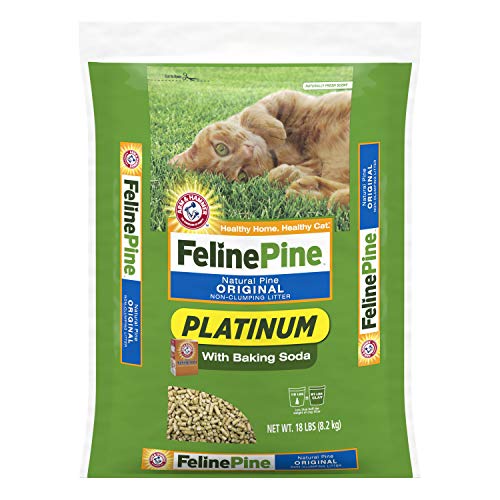 Feline Pine Platinum Non-Clumping Cat Litter 18lb. Arm & Hammer