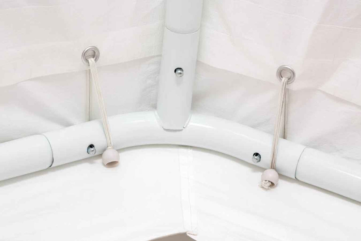 Impact 11' x 20' Portable Carport Garage Canopy, Outdoor Party Tent with 8 Dressed Legs, White Impact Canopy