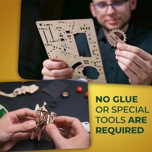 UGEARS Harry Potter Quidditch Pinball Machine - Wooden Models to Build for Adults with Engaging Gameplay - Wooden Pinball Machine Experience in 3D Puzzle Design - Ideal for Wooden Model Kits Fans UGEARS