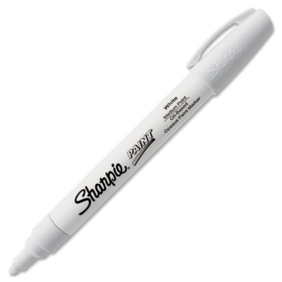 Sanford 35558 Sharpie Oil-Based Paint Marker, Medium Point, White, 1-Count