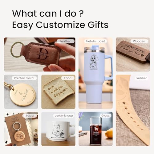 Longer Ray5 5.5W Mini Laser Engraver, DIY CNC, High-Speed Laser Cutter up to 12000 mm/min, Phone App Control, Engraving & Cutting Machine for Wood/Metal/Acrylic/Leather, 130×130 mm Working Area, Longer
