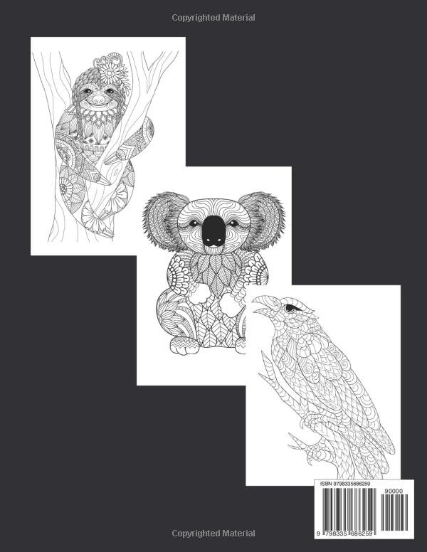 Animal Mandala Coloring Book WoodArtSupply