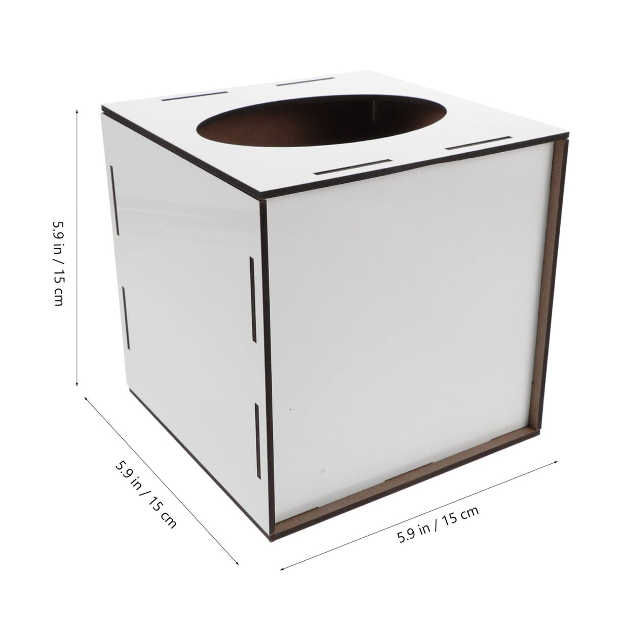 SEWACC Sublimation Blank Tissue Box Dispenser DIY Cube Tissue Holder Transfer Paper Tissue Storage Container Thermal Transfer Paper Towel Box Cover for Living Room SEWACC