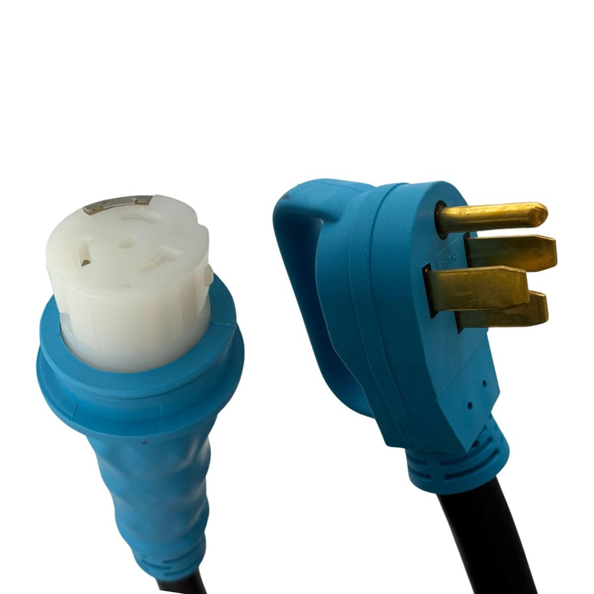 Connecticut Electric 15-Foot 50-Amp RV/EV Extension Cord w/Straight Twist Lock Ring/Power Grip Handle Ends Connecticut Electric