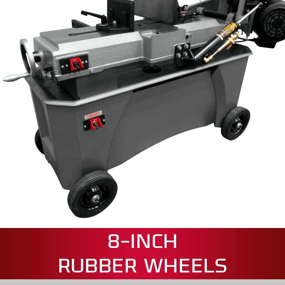 JET 7" x 12" Deluxe Horizontal/Vertical Bandsaw, 3/4 HP, 115/230V 1Ph (Model HVBS-712D) Jet