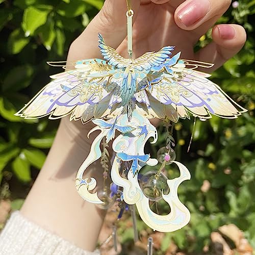 MU 3D Metal Puzzles Windbell Wind Chime D Model Kits Building for Adult and Teeners, Windchime Jigsaw Miniature DIY Sets, Birthday Gift