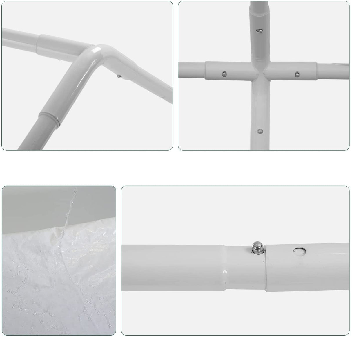 10x20 Carports Heavy Duty Car Port Waterproof Car Tent Metal Carport Party Tent with 6 Steel Legs,White PayLessHere