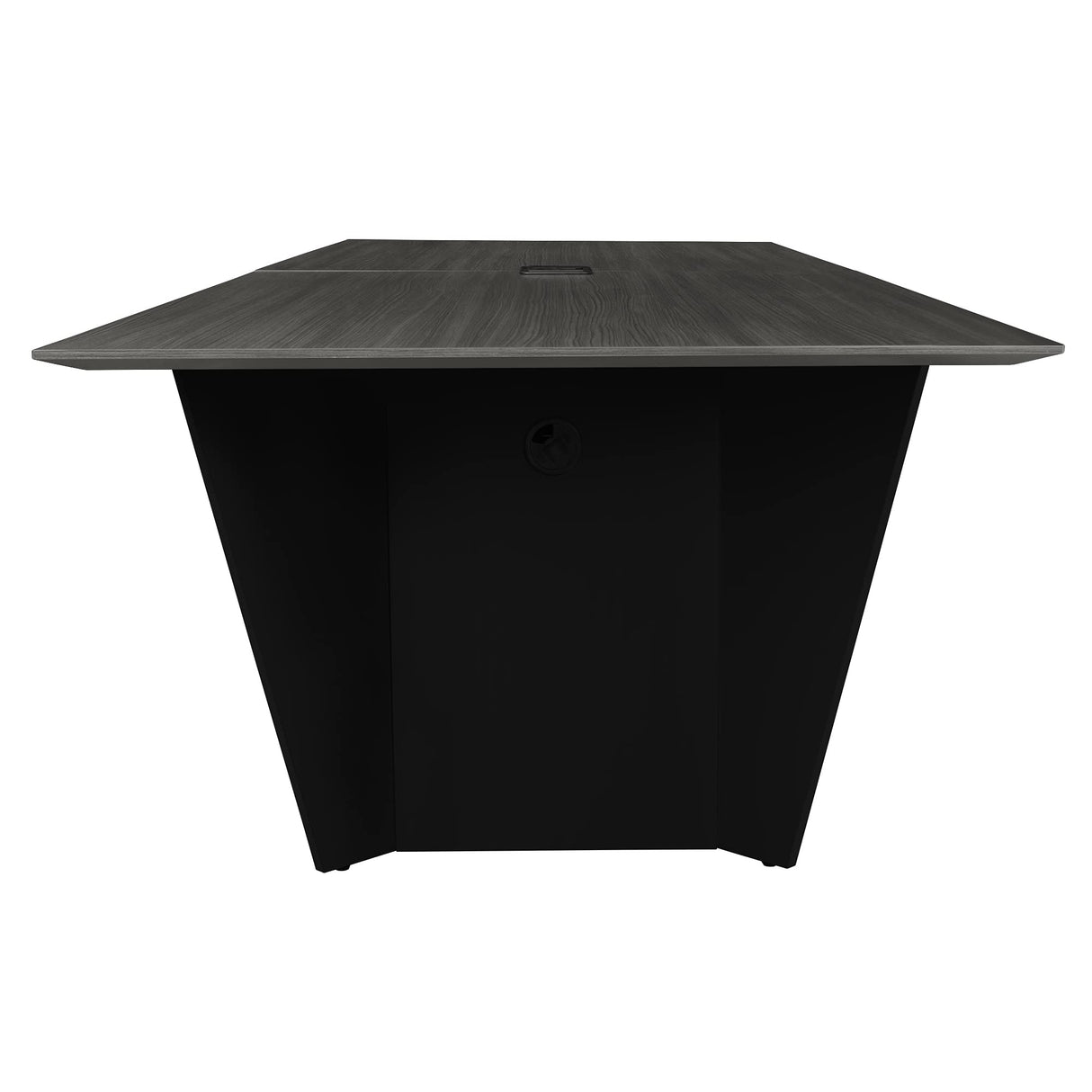 Regency Conference Room Table, 10 ft, Ash Grey/Black Regency