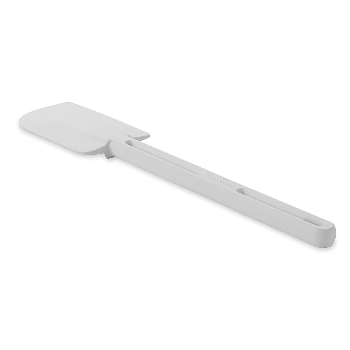 Rubbermaid Commercial Products Scraper Spatula/Food Scraper, 13.5-Inch, Dishwasher Safe, White, Heavy Duty Rubber Silicone Spatula for Resturant/Home Cooking/Baking Rubbermaid Commercial Products