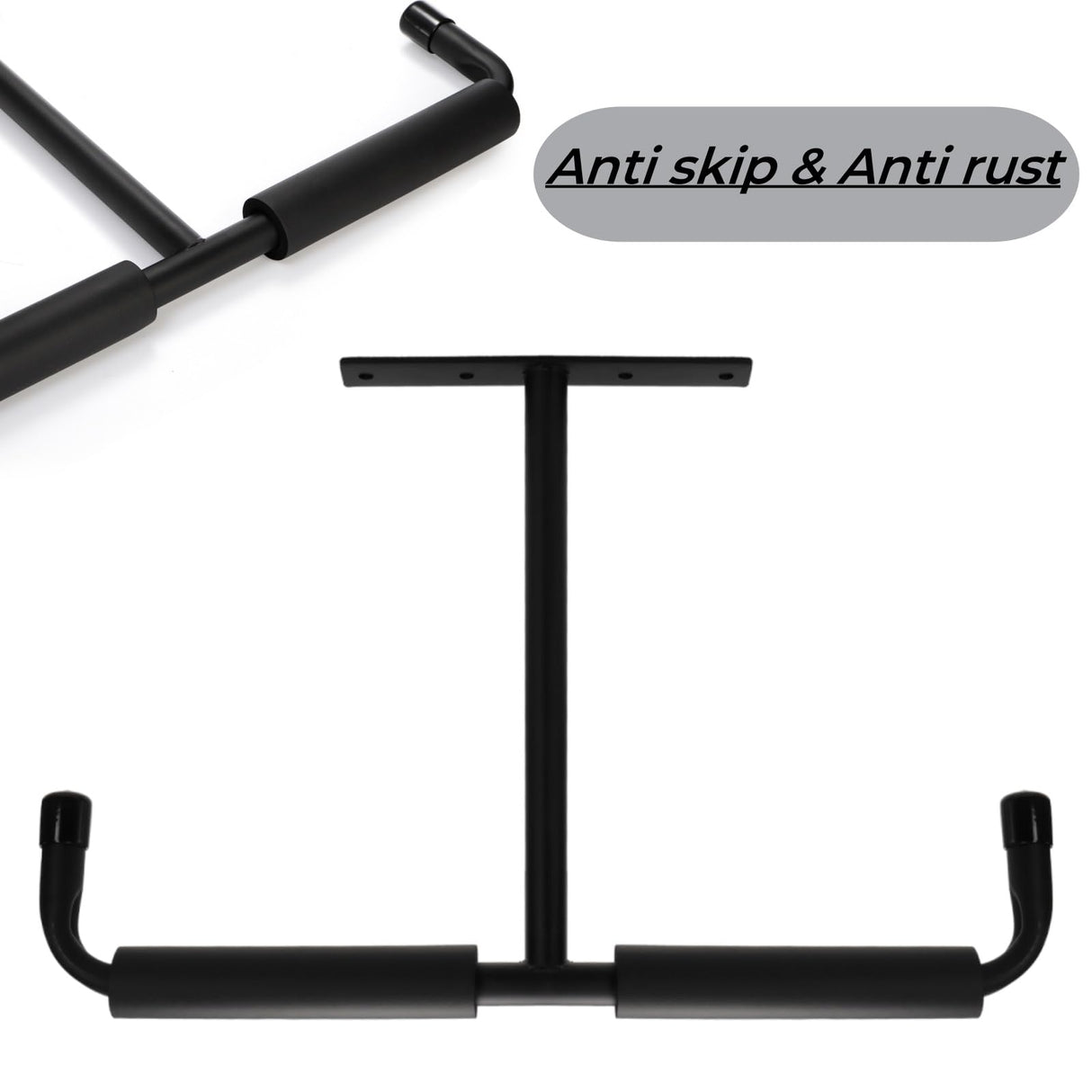 Tlence 4 Pack Overhead Garage Storage Hooks, 16.5" Heavy Duty Ceiling Mount Hangers, Double T-Bar Metal Ladder Ceiling Racks, Hanging for Bike, Pipe Lumber, Fishing Rod, Sports Equipment Tlence