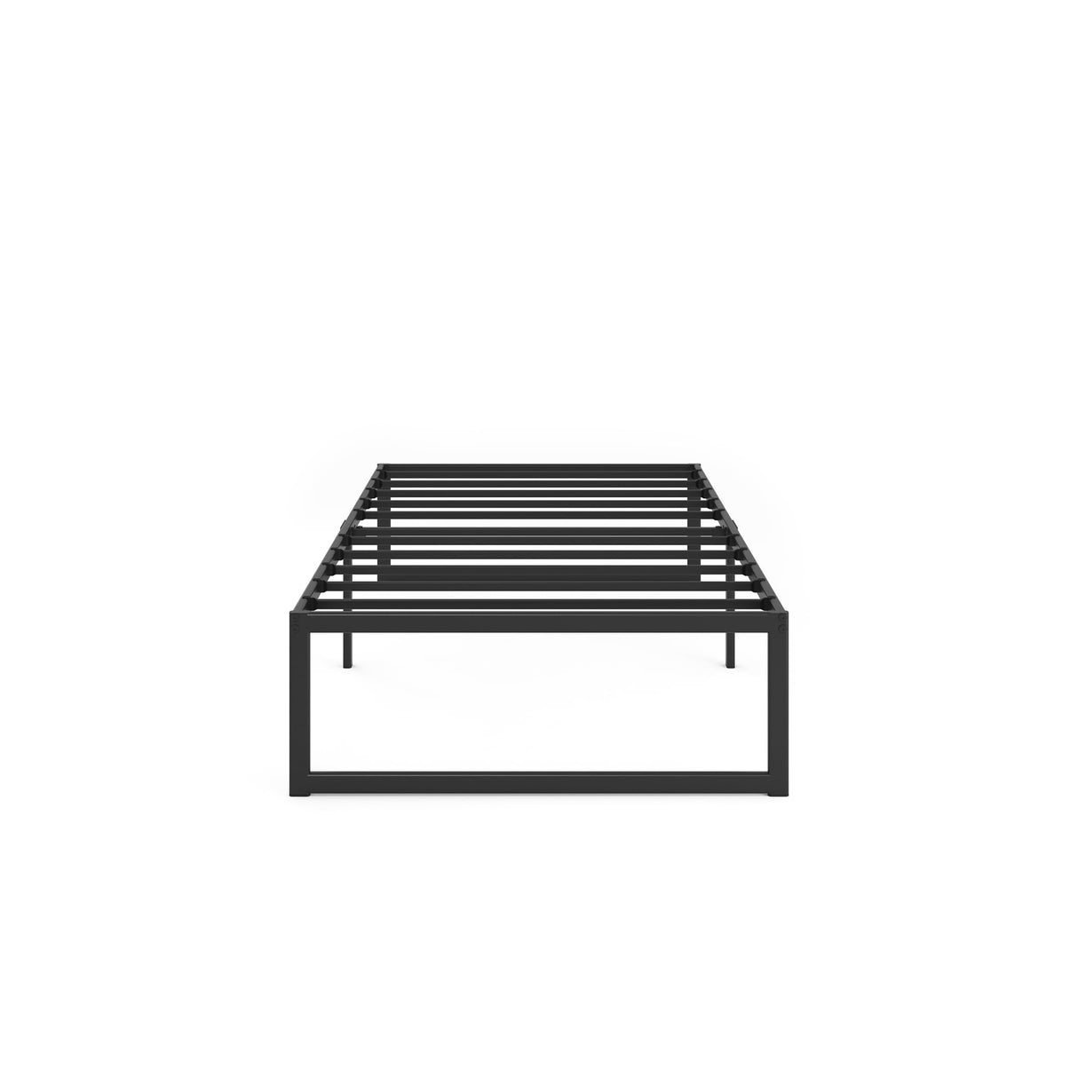 ZINUS ABEL 14 Inch Platform Bed Frame, Steel Slat Support, Easy Assembly, No Box Spring Needed, Eco Friendly WonderBox(TM) Packaging, Black, Twin ZINUS