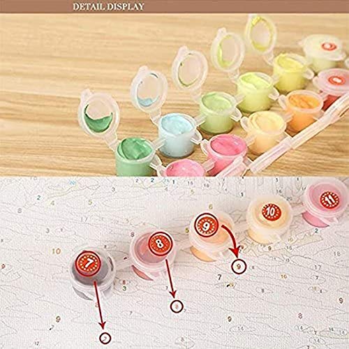 Graffitic Sexy Girl Paint by Number Lady Justice Painting DIY Painting On Canvas with Brushes Acrylic Paints Fashion Goddess Paintwork for Adults Beginner 16x20 Inch Gift Home Decor(Frameless) TUMOVO