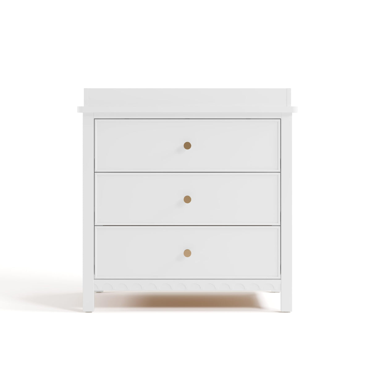 Graco Sasha 3-Drawer Chest with Changing Table Topper (White) – GREENGUARD Gold Certified, Nursery Bedroom Wood Chest with Spacious Storage, Interlocking Drawer System, Pre-Installed Tracks Graco