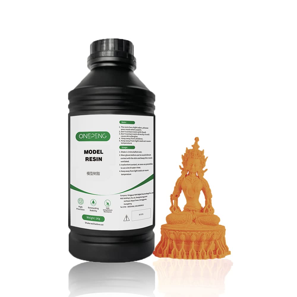 3D Printer Resin,Resin 3D Printer 1Kg with Low Odor,High Precision,Quick Curing 3D Resin for 4 8K DLP/LCD 3D Printing (Orange) ApexMaker