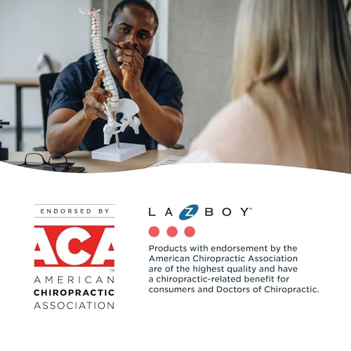 La-Z-Boy Nova Executive Office Chair, Patented AIR Ergonomic Support Technology, High-Back Premium Comfort & Support, Cognac Brown Vegan PU Leather La-Z-Boy