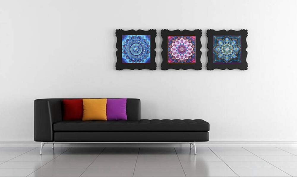 VVBAOZI DIY Mandala Diamond Painting 4 Pack Special Shape Crystal Rhinestone Diamond Art Mandala Kits for Adults (Canvas Size 9.84''×9.84'') VVBAOZI