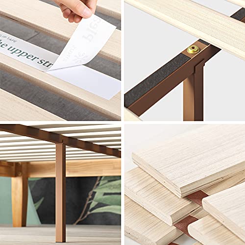 ZINUS Moiz Twin Wood Platform Bed Frame with Wireless Remote and Underbed Storage Zinus