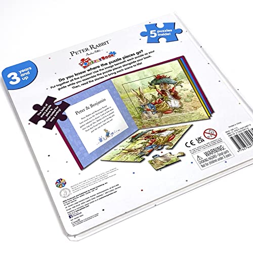 Peter Rabbit / The World of Beatrix Potter My First Puzzle Book - Jigsaw Puzzles for kids, 10-page board book, 5 puzzles to enjoy Phidal