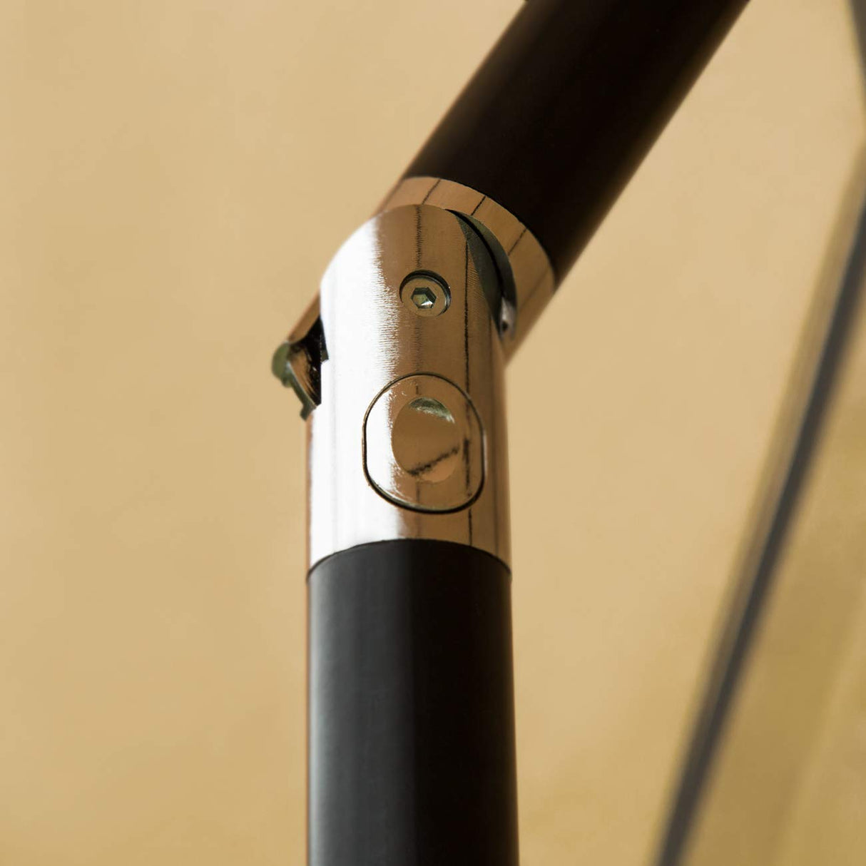 Sunnyglade 7.5' Patio Umbrella Outdoor Table Market Umbrella with Push Button Tilt/Crank, 6 Ribs (Tan) Sunnyglade