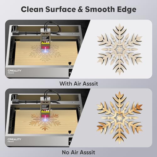 Air Assist for Laser Cutter, Laser Air Assist Laser Engraver for Wood and Metal 22L/min Air Output for Laser Air Assist Protect Laser Lens Reduce Surface Temperature CREALITY FALCON