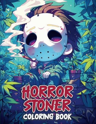 Horror Stoner Coloring Book: Spooky and Cute Chibi Horror Characters W – WoodArtSupply
