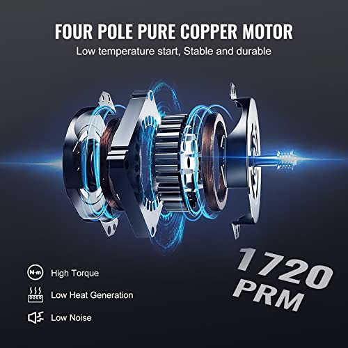 VEVOR 5 Gallon Vacuum Chamber and 3.5 CFM Pump Kit, Tempered Glass Lid Vacuum Degassing Chamber Kit, Single Stage Vacuum Pump with 250 ml Oil Bottle, for Stabilizing Wood, Degassing Silicones, Epoxies VEVOR