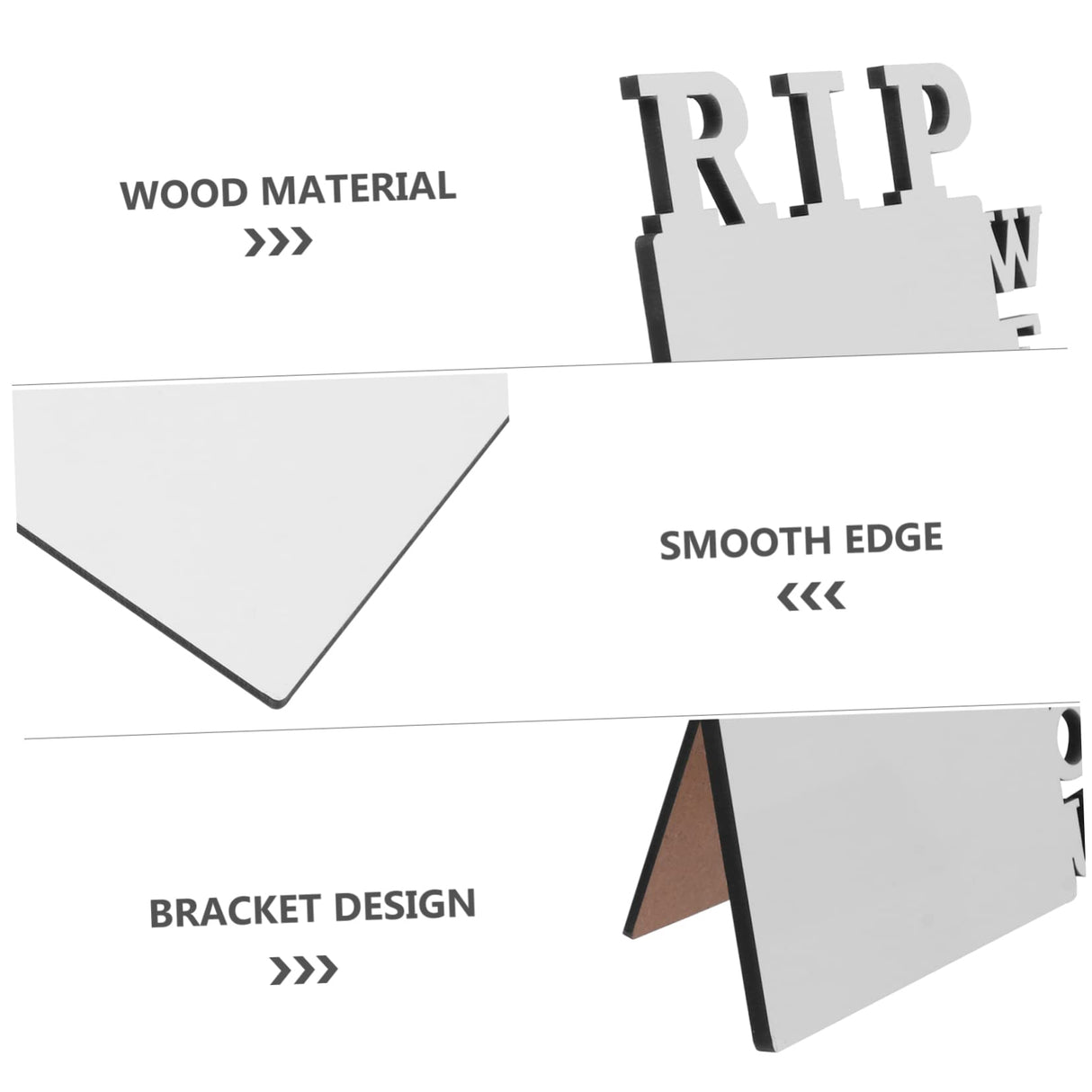 Transfer Picture Frame RIP WE Love You Photo Frame Sublimation Blank Photo Frame Photo Props Party Supplies EXCEART