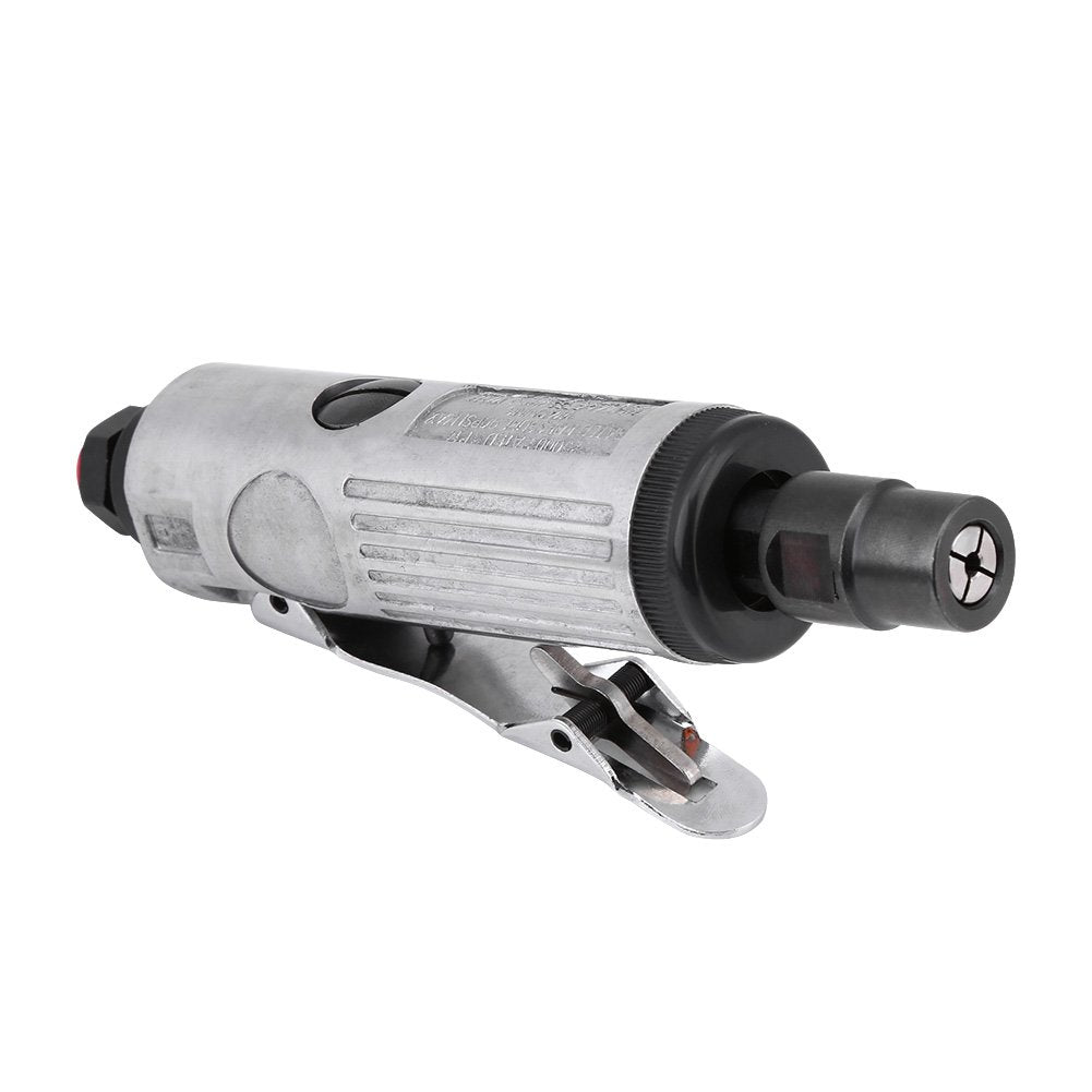 Acouto 1/4" Pneumatic Die Grinder 90PSI Pneumatic Air Die Grinder Grinding Kit Polishing Engraving Tool Acouto