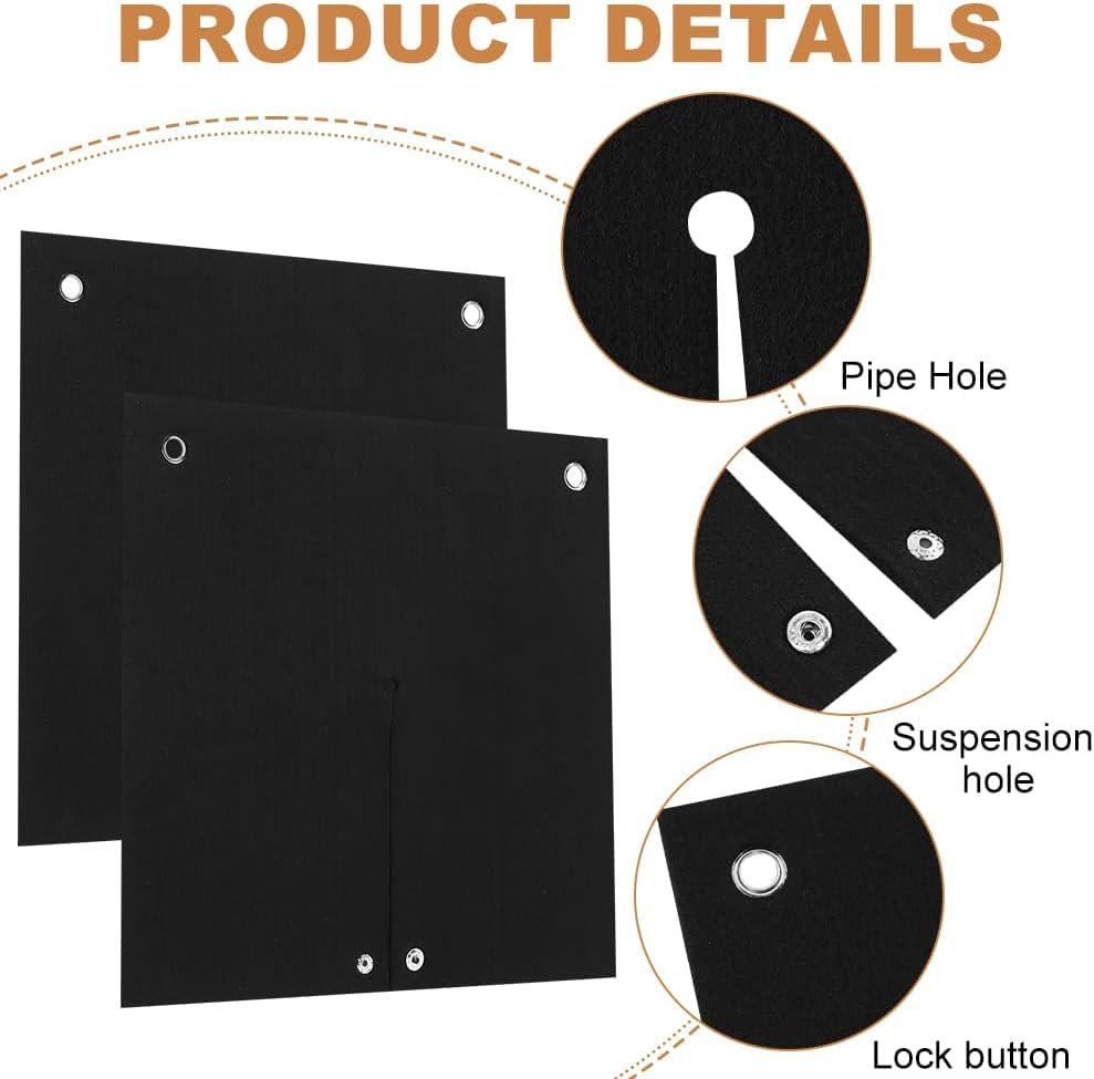 2 Packs Welding Blanket Fireproof, Opening Shape Welding Mat, Heat Resistant Solder Blanket Up To 1800°F, Flame Retardant Carbon Felt Heat Shield Mat for Solder Plumbers HVAC Torch Protector HEHIPLE