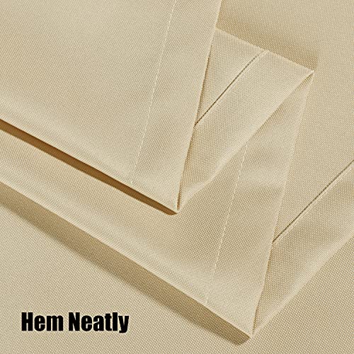 BONZER Waterproof Outdoor Curtains for Patio, Premium Thick Privacy Weatherproof Grommet Outside Curtains for Porch, Pergola, Cabana, 1 Panel, 54W x 84L inch, Cream BONZER