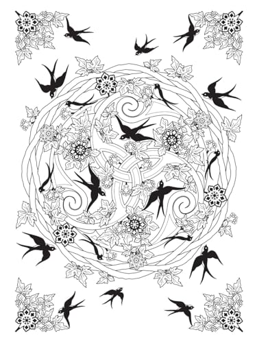 Creative Haven Celtic Nature Designs Coloring Book (Adult Coloring Books: World & Travel) Dover Publications