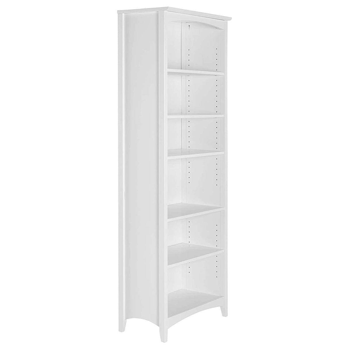 Camaflexi Shaker Style Bookcase, 72", White Camaflexi