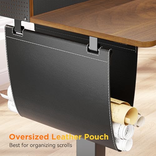 WALKINGDESK 63 Inches Height Adjustable L Shaped Standing Desk with 3 Drawers and Monitor Shelf, Electric Sit to Stand Home Office Comupter Table, Ergonomic Corner Gaming Desk, Black Walnut WALKINGDESK