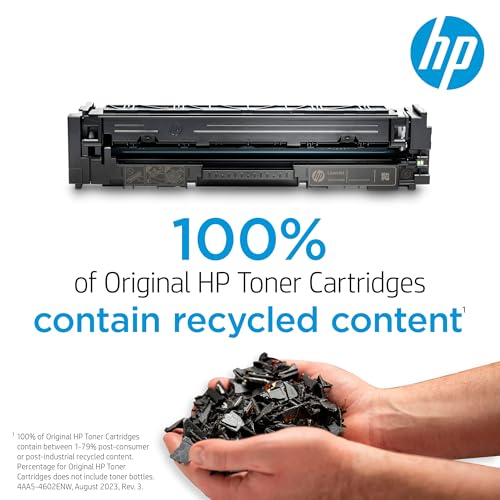 HP 206A Black Toner Cartridge | Works with HP Color LaserJet Pro M255, HP Color LaserJet Pro MFP M282, M283 Series | W2110A , 1 Count ( Pack of 1) HP