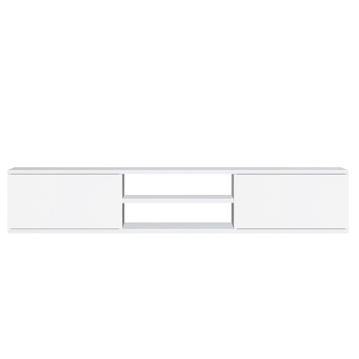 Atelier Mobili Floating TV Stand Wall Mounted, 70 inch Media Console, Floating Entertainment Center, White TV Stand for 75 inch TV ATELIER MOBILI THE LEADER OF THE INTERCHANGEABLE FURNITURE