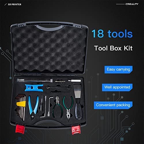 Creality Official 3D Printer Tool Kit Set 35PCS - 35 Essential 3D Print Accessories for Finishing, Cleaning, Printing - Removal Tool Included - Multi-Purpose Creality