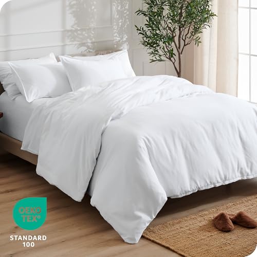 Bare Home Bedding Duvet Cover King Size - Premium 1800 Super Soft Collection - Lightweight, Cooling - Soft Breathable Bedding Duvet Cover (King, White) Bare Home