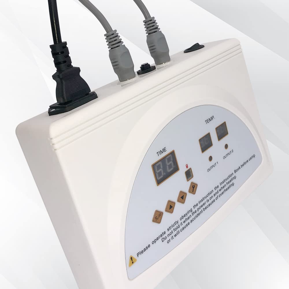 TaTalife Infrared Sauna Blanket Controller, Digital Heat 2 Zone Sauna with Remote Control, Professional Detox Anti Ageing Beauty Machine, Sauna Blanket Replacement Parts (NOT Included Blankets) TaTalife