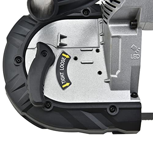 PowerSmart Portable Band Saw with Removable Alloy Steel Base, 10Amp 1100W Motor 5-Inch Deep Cut Bandsaw for Metal Wood PowerSmart