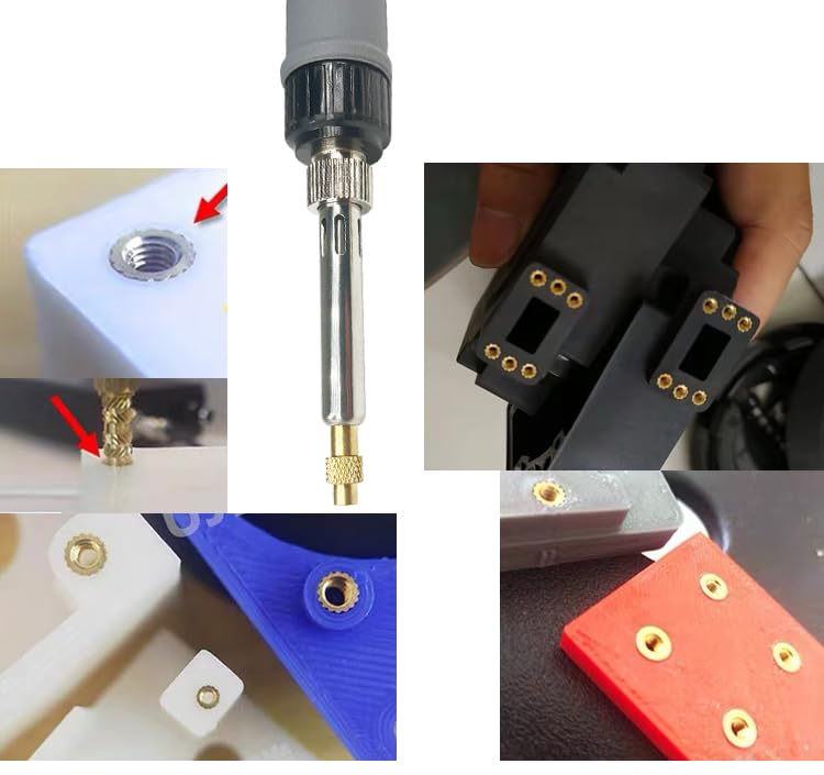 ERHT 3D Printing Smoothing Tool Kit Modify Finishing Soldering Welding Iron Kit Heat Set Insert Brass Nut ERHT