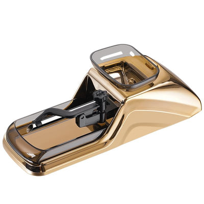 Electric Cigarette Rolling Machine Automatic Roller Maker Portable Household Auto Electric Cigarette Injector Machine for Regular Size Filtered Cigarettes 8mm 0.31" Diameter Tube (Gold)