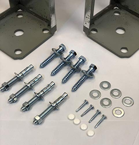 Vinyl Fence Concrete/Wood Post Mount Tower with Mounting Kit (4"x4"x36" (2 Pack)) Homestead Fence Co