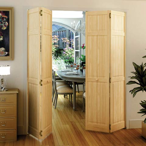 Closet Door, Bi-fold, 6-Panel Style Solid Wood (80X28) Kimberly Bay