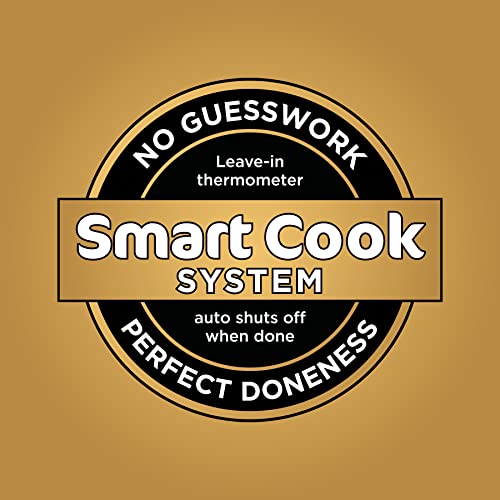 Ninja DG551 Foodi Smart XL 6-in-1 Indoor Grill with Air Fry, Roast, Bake, Broil, & Dehydrate, Foodi Smart Thermometer, 2nd Generation, Black/Silver Ninja