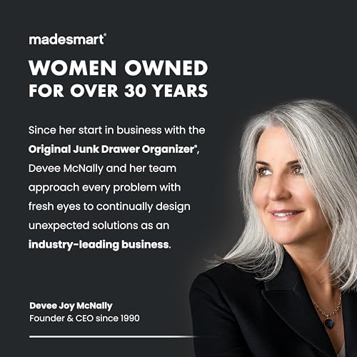 madesmart 2-Tier Organizer, Multi-Purpose Slide-Out Storage Baskets with Handles and Dividers, Frost madesmart