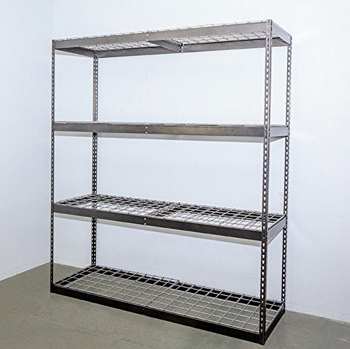 SafeRacks Garage Storage Rack - Hammertone | Steel Shelving Unit | 24" D x 72" W x 84" T SafeRacks